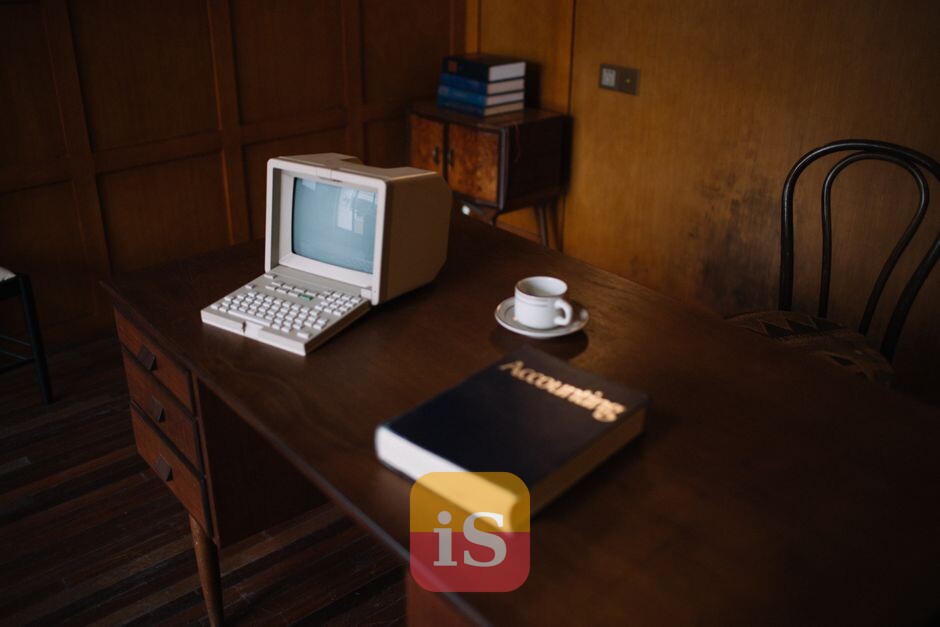 accounting books desk