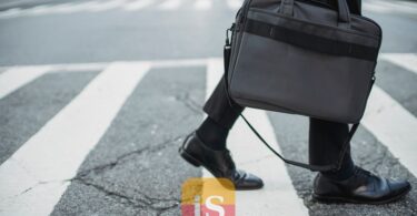 businessperson briefcase street