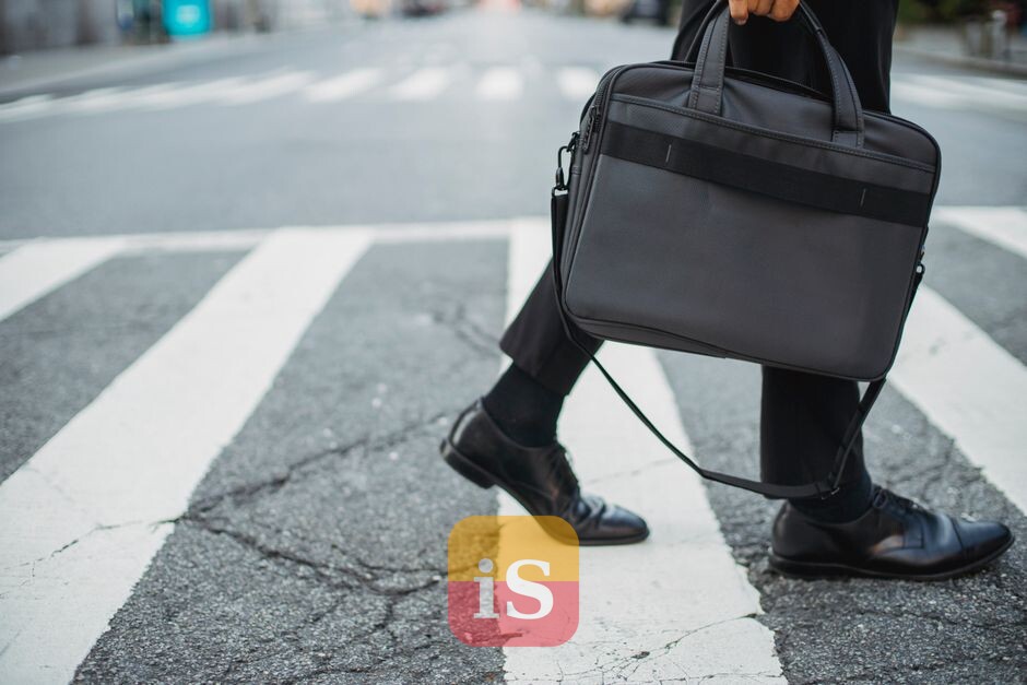 businessperson briefcase street