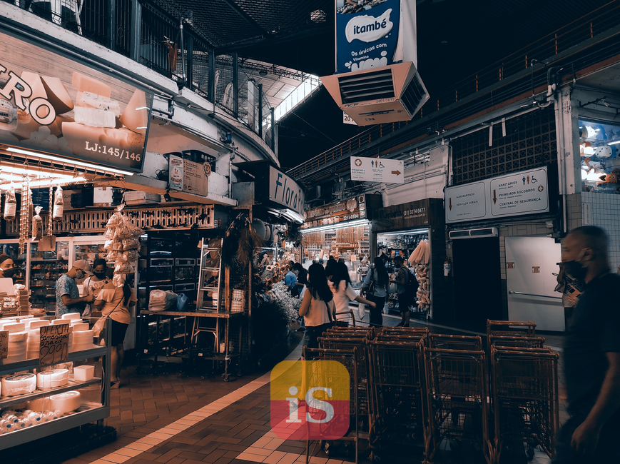 food market stalls