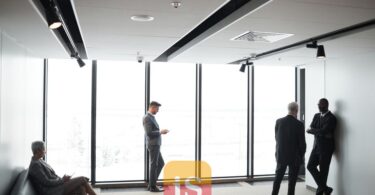 office waiting people