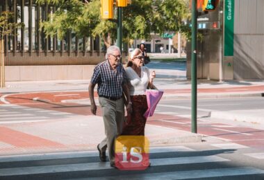 people different ages street