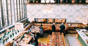 restaurant interior tables