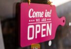 shop window sign