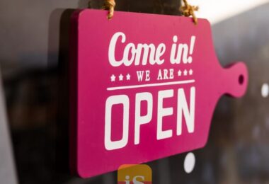 shop window sign