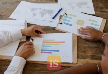 documents charts meeting table